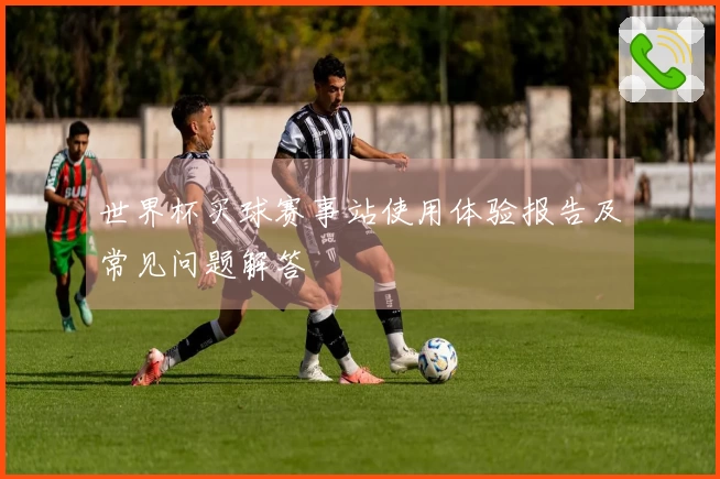 世界杯买球赛事站使用体验报告及常见问题解答